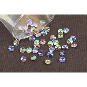 ガラスチャーム ラウンド Vカット 1穴 8m...の詳細画像5
