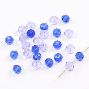 ガラスビーズ ボタンカット 6×8mm クリア...の詳細画像2