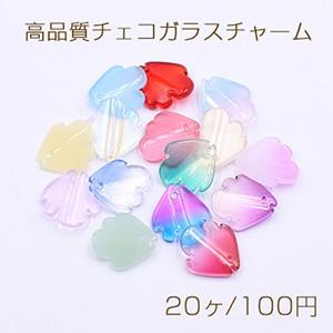 高品質チェコガラスチャーム 花びら 1穴 10×17mm 全13色 : ビーズ