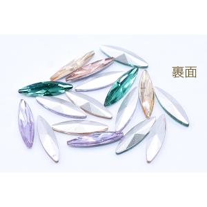 Vカットガラスストーン ジェルネイルパーツ ス...の詳細画像2