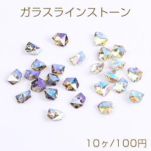 ガラスラインストーン Vカット ダイヤ 7×8mm（10ヶ） : ビーズアンド