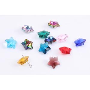 ガラスチャーム 星形カット 1穴 13mmの詳細画像2