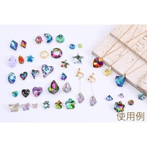 ガラスチャーム 星形カット 1穴 13mmの詳細画像4