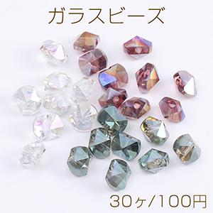 メッキガラスビーズ 不規則カット 5×6mm