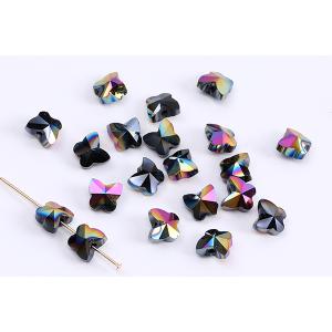 メッキガラスビーズ 蝶カット 6×6mmの詳細画像2