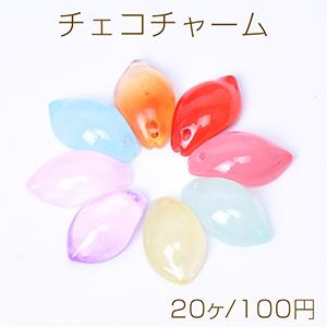 チェコチャーム チェコガラスチャーム 花びら 1穴 10×17mm（20ヶ）｜yu-beads-parts
