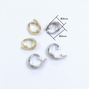ジョイント金具 オーバルバチカン 8×6mm(4ヶ)の詳細画像1