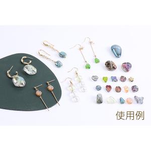 【即日可能】メッキガラスビーズ 四角形 10×...の詳細画像5