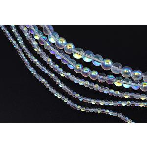 【即日可能】メッキガラスビーズ 丸玉 クリアオ...の詳細画像3