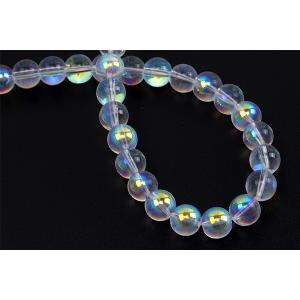 【即日可能】メッキガラスビーズ 丸玉 クリアオ...の詳細画像4