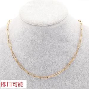 【即日可能】ステンレス製 ネックレスチェーン ゴールドカラー 長さ約40+5cm（1連）