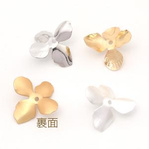 【即日可能】メタルフラワーパーツ 四弁花 ビー...の詳細画像2