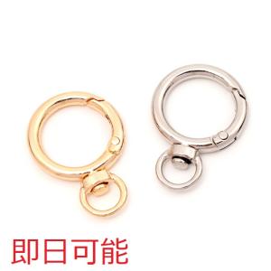 【即日可能】キーホルダー金具 丸型 回転カン付き...の商品画像