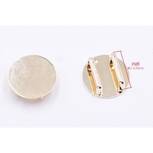 【即日可能】帯留め金具 丸皿 20mm 台座パ...の詳細画像1