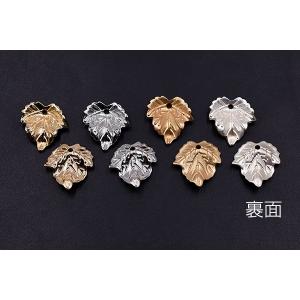 【即日可能】花座パーツ ビーズキャップ リーフ...の詳細画像2