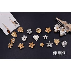 【即日可能】花座パーツ ビーズキャップ リーフ...の詳細画像4