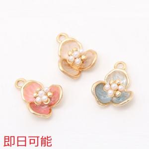 【即日可能】フラワーチャーム 立体花チャーム エ...の商品画像