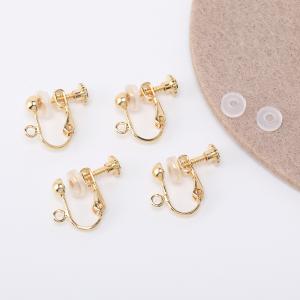 【即日可能】イヤリング金具 ネジバネ式 4mm...の詳細画像2
