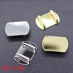 【即日可能】帯留め 金具 台座パーツ 長方形(脇丸) 17×26mm