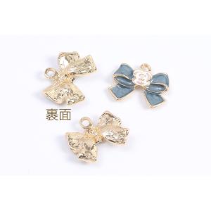 【即日可能】レジンチャーム リボン 17×21...の詳細画像2