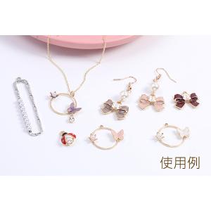 【即日可能】レジンチャーム リボン 17×21...の詳細画像5