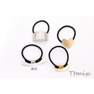 【即日可能】ヘアゴム ラウンド ハート型 長方...の詳細画像2