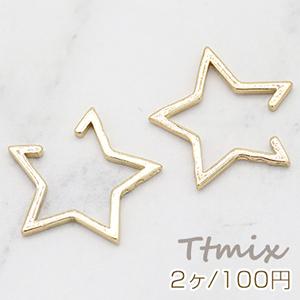 高品質イヤーカフ イヤーカフス 星型 17×17mm 片耳用 ゴールド