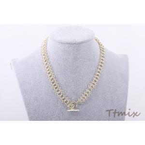 高品質メタルネックレス 8字型チェーン(1連)の詳細画像4