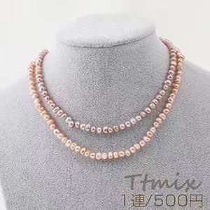 高品質淡水パールネックレス 不規則型 6-7mm（1連）｜yu-beads-parts