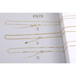 高品質ネックレスチェーン 全7種 18Kゴール...の詳細画像2