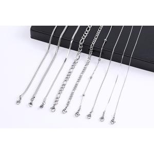 ステンレス製 ネックレスチェーン 幅2.4mm...の詳細画像4