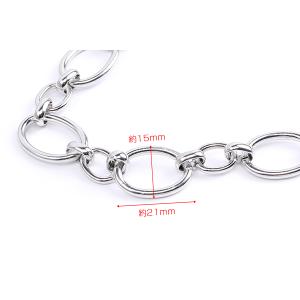 ステンレス製 デザインチェーン 15×21mm...の詳細画像2