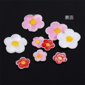 刺繍ワッペン フラワー(4ヶ)の詳細画像2