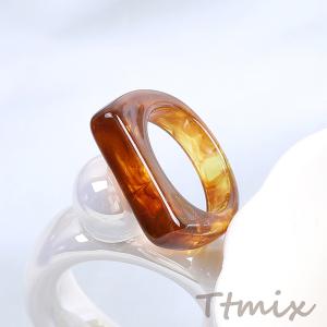 樹脂リング 指輪 幅約6mm(1ヶ)の詳細画像2