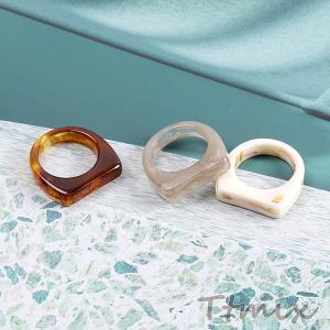 樹脂リング 指輪 幅約6mm(1ヶ)の詳細画像3