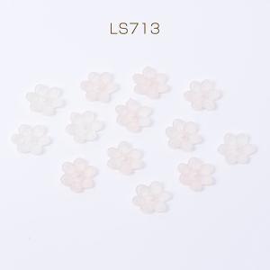 アクリルパーツ フラワー 六弁花 穴あり 14...の詳細画像1