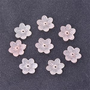 アクリルパーツ フラワー 六弁花 穴あり 14...の詳細画像3
