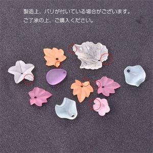 アクリルパーツ フラワー 六弁花 穴あり 14...の詳細画像5