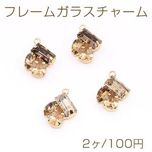 フレームガラスチャーム 14×18mm ゴールド...の商品画像