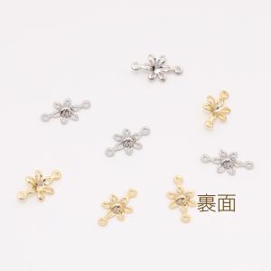 色褪せにくい14KGPゴールドメッキ コネクタ...の詳細画像2