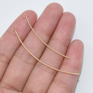 メタルパーツ スティック 模様線カーブ 1カン...の詳細画像5