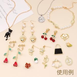 高品質猫チャーム メタルチャーム コネクターチ...の詳細画像5