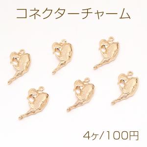 コネクターチャーム 燕子 2カン 9×17.5mm ゴールド（4ヶ）｜yu-beads-parts