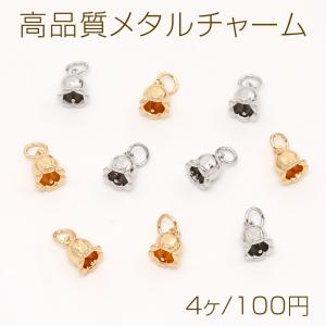 高品質メタルチャーム フラワー 丸カン付き 5×...の商品画像