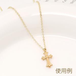 色褪せないステンレス製チャーム 立体クロスチャ...の詳細画像4