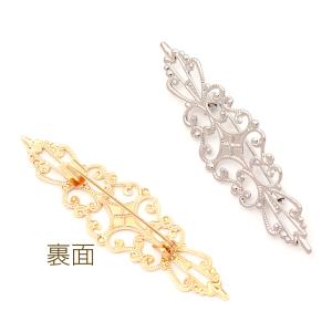 ブローチ台座 デザインブローチ台 透かし台 ブ...の詳細画像2