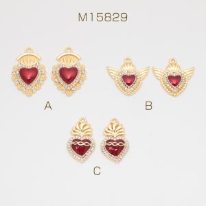ハートチャーム ゴージャス ゴールド×レッドカ...の詳細画像1