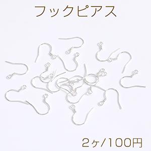 シルバー925製 フックピアス 0.6×16mm（2ヶ）