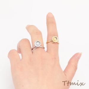 ファッションリング 指輪 ガーベラモチーフ 花...の詳細画像4