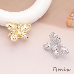 イヤーカフ 蝶々 ジルコニア付き ちょうちょ ...の詳細画像4
